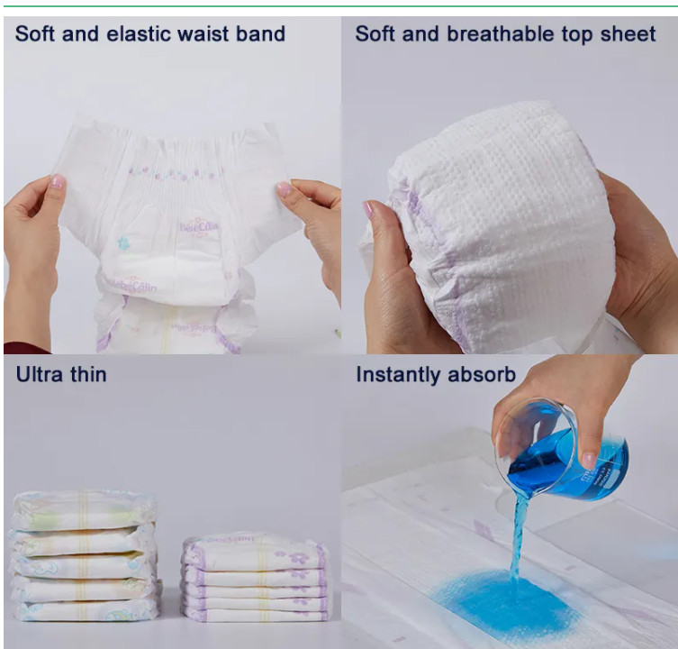 MINI 3-6 Kg Disposable Baby Diaper Breathable Super Absorbent Pull Ups Magic Type