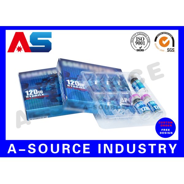 2ml 10 Vials Plastic Blister Tray , Medication Plastic Vial Trays White