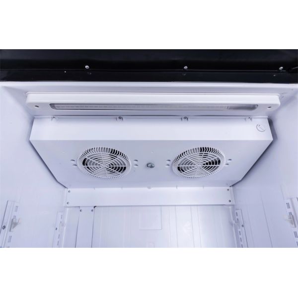 Portable Single Glass Door Beverage Upright Showcase Cooler Drinks Fridge 280L