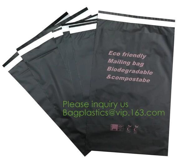 EN13432 100% Bio Degradable Mailing Bags Custom PLA PBAT Compostable Courier Bags,Eco Reusable Recycle Compostable Mail
