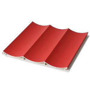China 15mm Wood Plastic Composite Wall Cladding WPC Fluted Wave Panel wholesale
