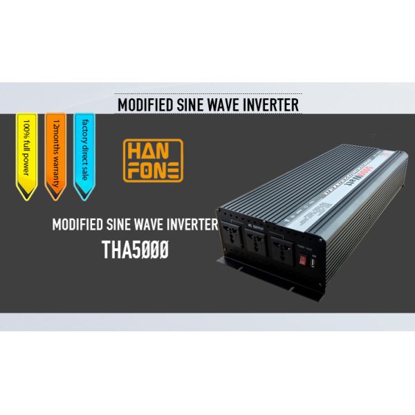 HANFONG THA5000Watt Modified sine wave Home solarkit power inverter telecom inverter 12V/24V 220V dc to ac