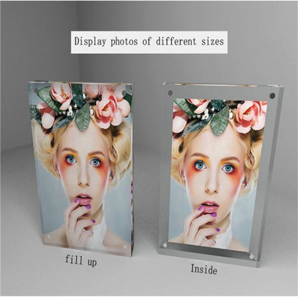 Clear Magnetic Acrylic Poster Frame Perspex Photo Frames Acrylic Block