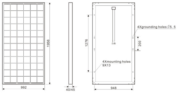 Perc 365W Solar Power Panels , Mono Crystalline Photovoltaic System With 72 Cells