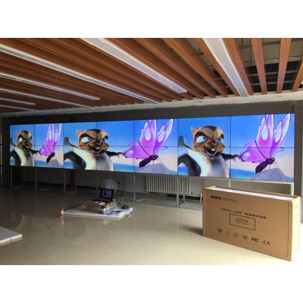 55inch Samsung 1.7mm Ultra Thin LCD Video Wall 7*24 Hours Narrow Bezel LCD Video Wall Display