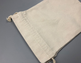 Miniing Blank Canvas Sacks , Rock Cotton Drawstring Bags Thickness Optional