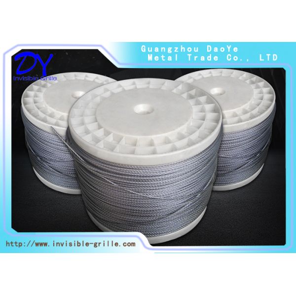 Stainless Cable Wire Anti Rust Invisible Balcony Grill For Children's Safety