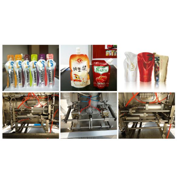 Forming bag filling and sealing machine100ml 300ml 500ml Shaped bag nozzle bag packaging and sealing machine
