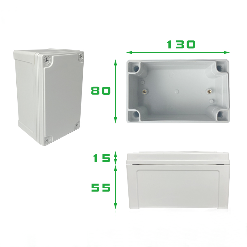 TY-8013070 Electrical Junction Box ABS Enclosure Ip67 Outdoor 80*130*70mm