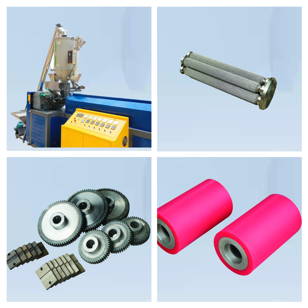 PP PET Strap Extrusion Machine Parts OEM Twin Screw Extruder Spare Parts