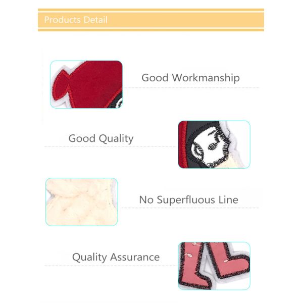 Hot Selling Red Hat Plus White Coat Girl Towel Embroidery Patch#L30018