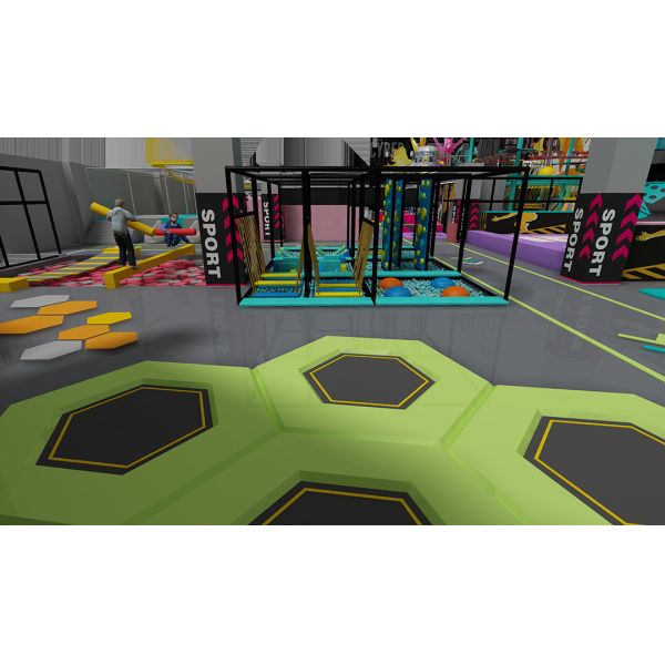 Custom Indoor Playground Equipment with Slides and Climbing Walls
