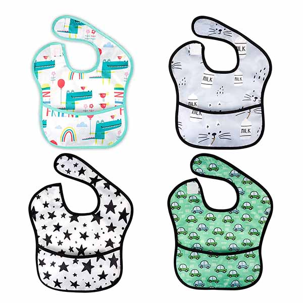 Adjustable Waterproof Newborn Baby Bibs For Feeding And Eating