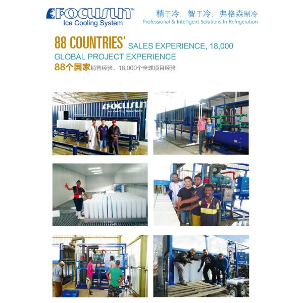 Customized Bar Size Industrial Ice Maker Machine Producing 30 Tons per Day Efficiency