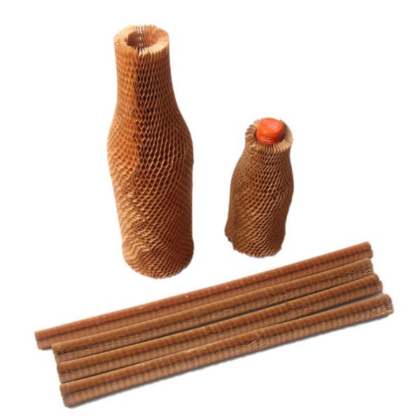 Honeycomb Craft Packing Cushion Paper Sleeve Extensible Recyclable For Wine