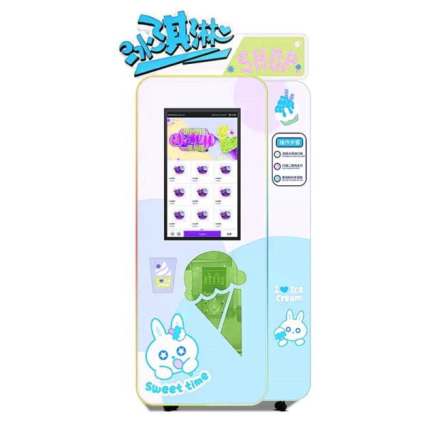 Ice Cream Vending Machine Robot Soft Ice Cream Vending Machine