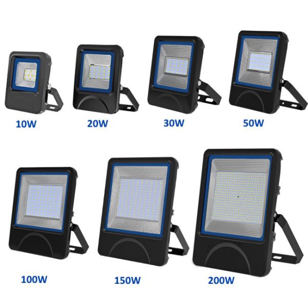 18000Lm 150W Waterproof LED Flood Lights Fixtures 120v Black Security Flood Lights