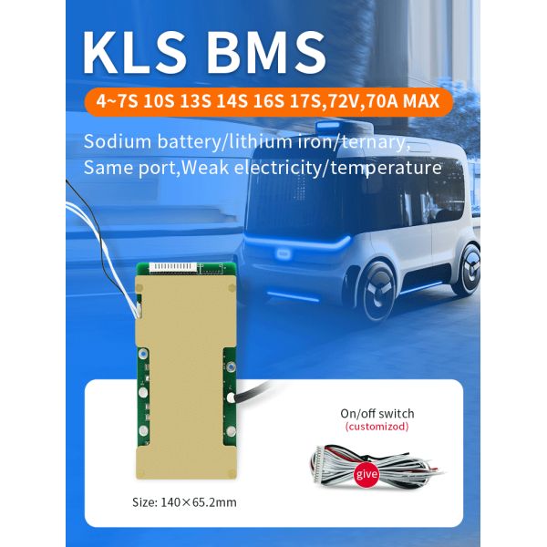 54v 70a Lithium Ion Battery Pack BMS 10S-17S With Balance Function For E Two Wheeler