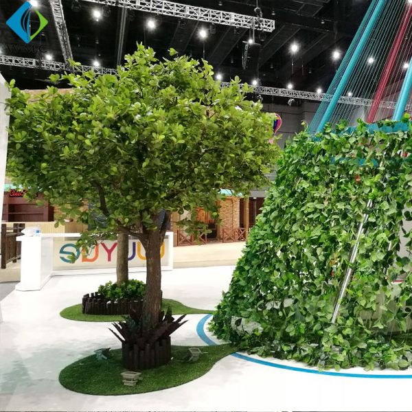 2m Artificial Tree Plant , Decorative Large Ficus Bailey Tree With Wood Trunk