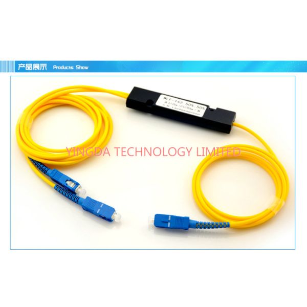 Compact Fiber Optic PLC Splitter 1x2 Cassette Module , Fused Welding FTB Coupler