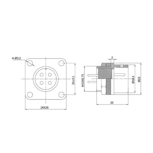 Tightly Assembly And Fast 4 Pin Servo Connector