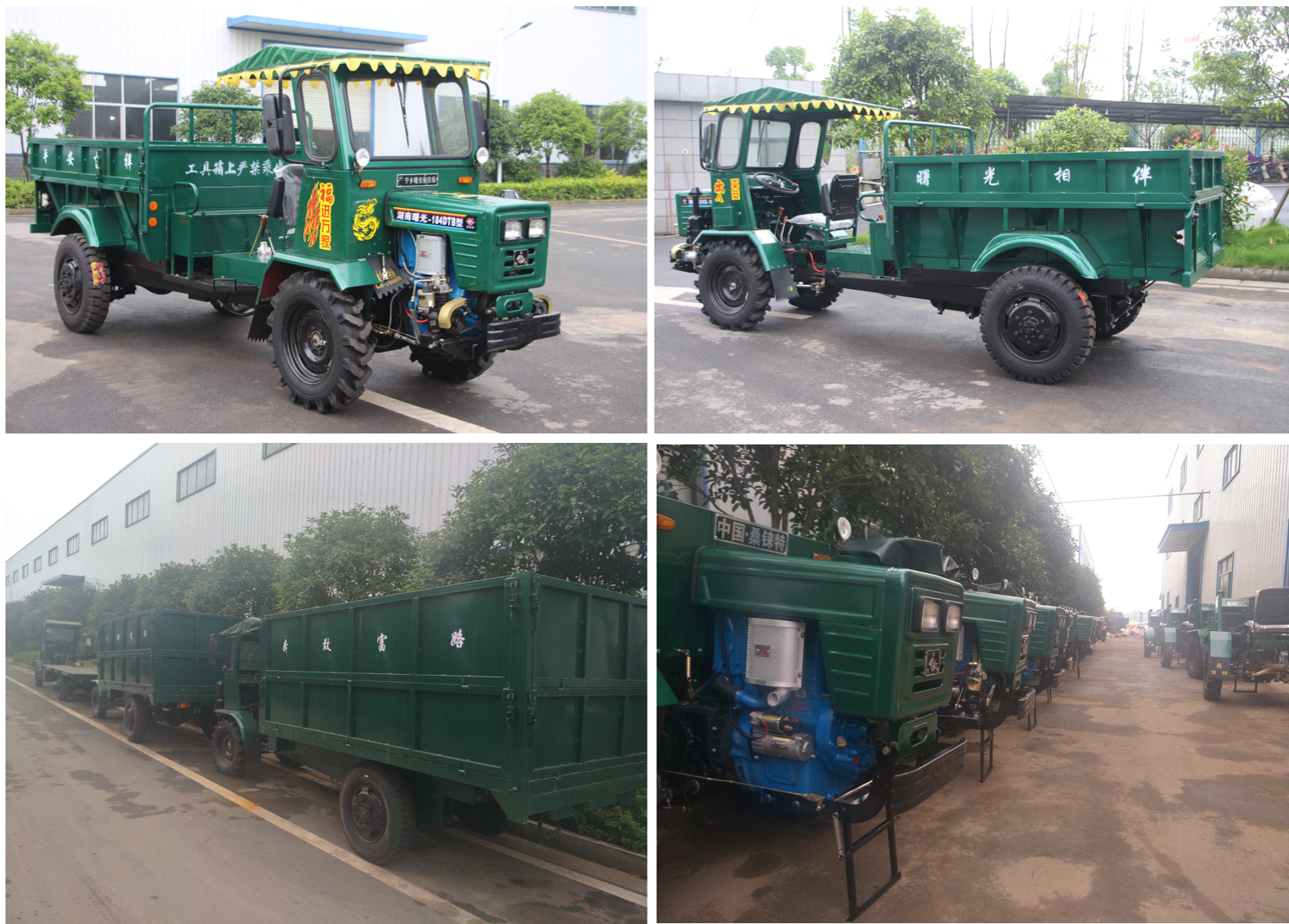 Simple Structure Four Wheel Drive Dump Truck , Mini Farm Truck Long Using Life