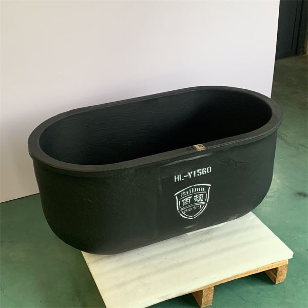 Melting Of Metals Oval Type Crucible Metal Melting Silicon Graphite Carbide