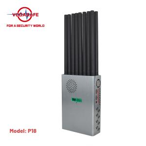 China GPS Lojack 12000mAh Portable Signal Jammer 30m GSM 3G 4G 5G wholesale