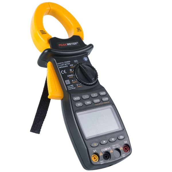 RS232 Interface Digital Clamp Meter Auto Range For Distribution Box System
