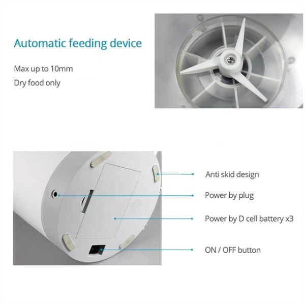 Glomarket Tuya Wifi Camera Smart Pet Feeder Voice Interaction Automatic Pets Feeder