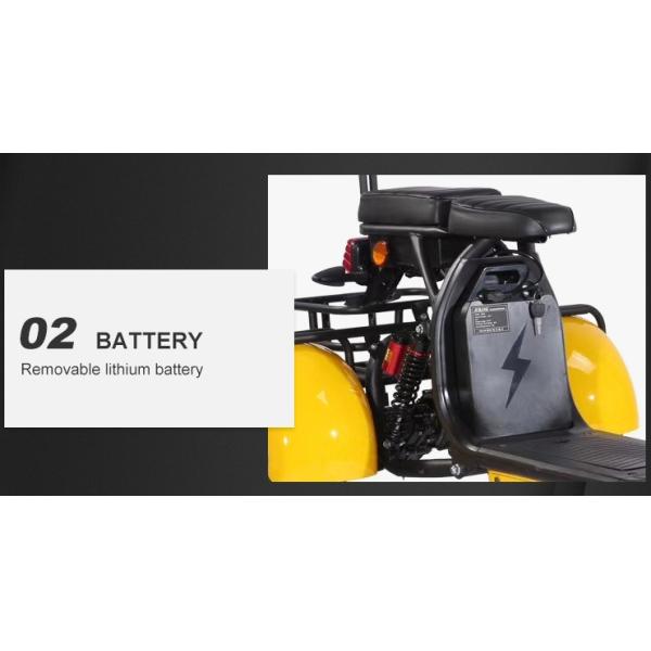 Adult 2000w 3 Wheel Fat Tire Electric Scooter With Seat For Adults 12AH 20AH 40AH