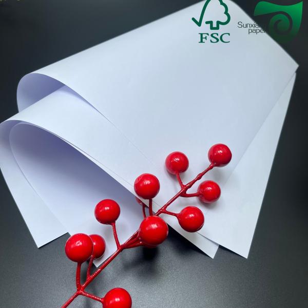 40g 100g Good Printing Uncoated Woodfree Adhesive Paper 18mm Width Cardboard