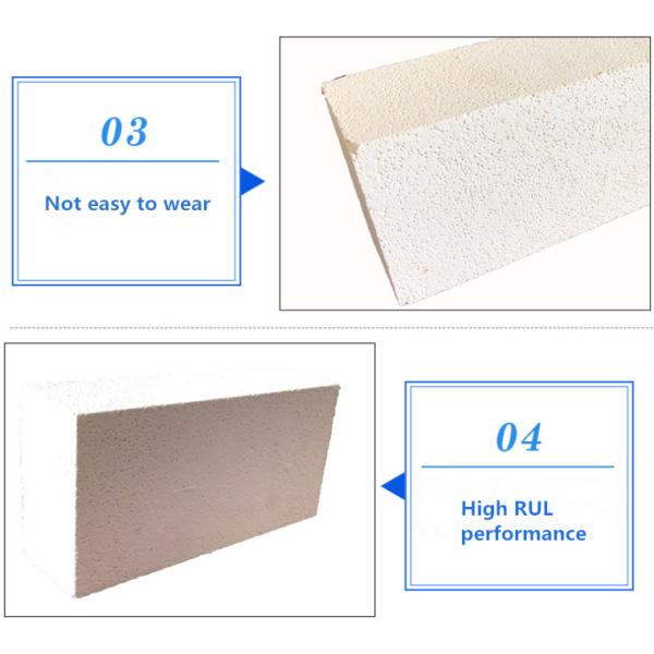 Low Thermal Conductivity White Mullite Brick with Material and Lightweight Design