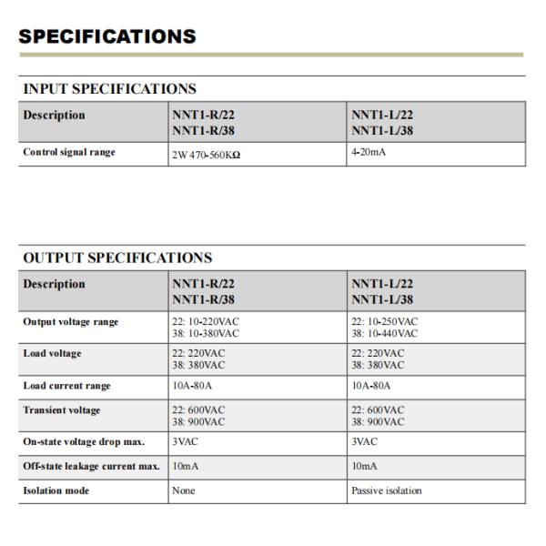 HHT1 NNT1-R (SSR-VA) solid voltage regulator 10-80A Single-phase for Industrial Control