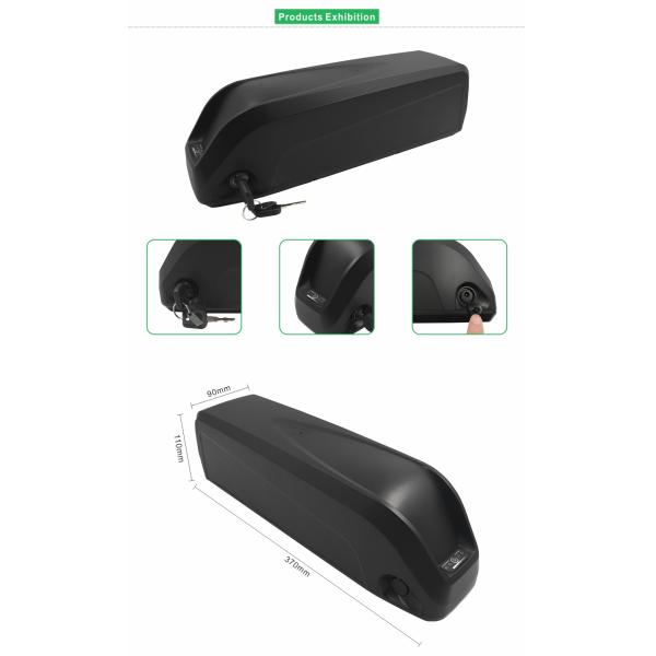 E-bike Lithium Battery Pack, 36V 48V, 10Ah-21Ah, HAILONG PLUS, Down Tube Battery, 18650 cylinder battery, BMS Protection