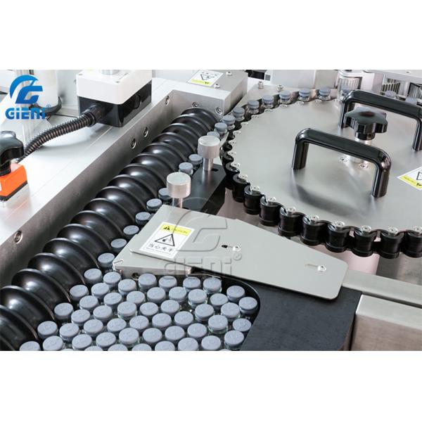 600kgs 4.1Kw Rotary Table Automatic Round Bottle Labeling Machine For Ampoules Vials