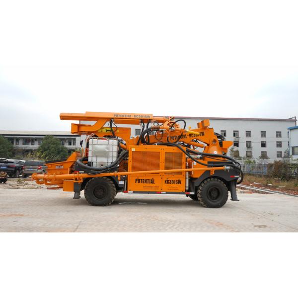 Double Pump Shotcrete Machine , Concrete Spraying Equipment Robotic KC3016W