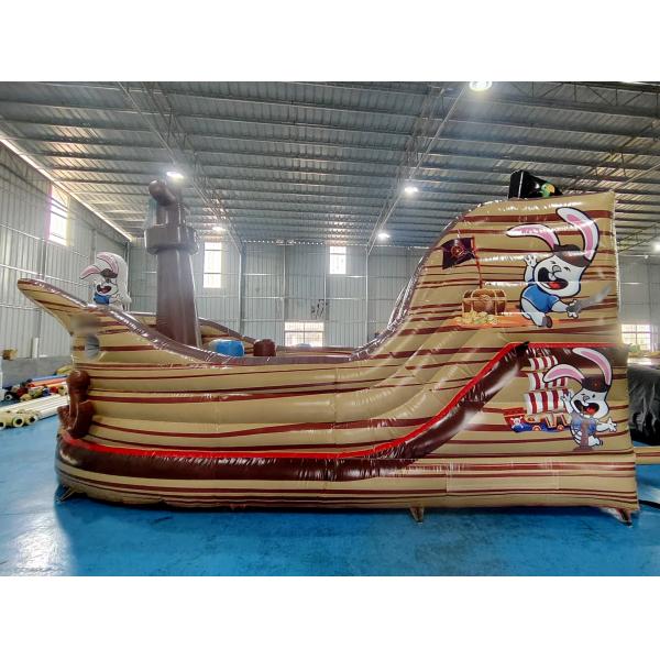 Commercial Inflatable Castle The Pirate Ship Inflatable Bouncy House With Slide Inflatable Playground For Kids