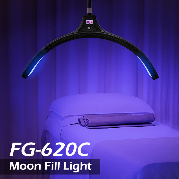 60watt Illuminate LED Half Moon Light With Flexible Head Facial Nail Led Lash Lamp