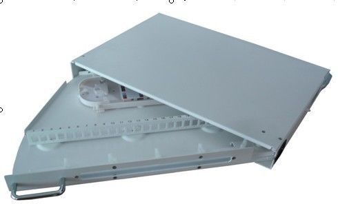 24 Ports FTTH Distribution Box / Rack Mounted Optical Fiber Distribution Cabinet