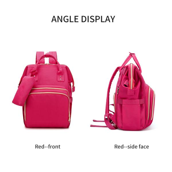 Multifunctional Adventure Diaper Bag Backpack With USB D Buckle Trailer Design