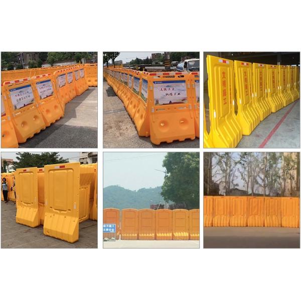 Outdoor Security Plastic Road Safety Barrier Customized Water Filled