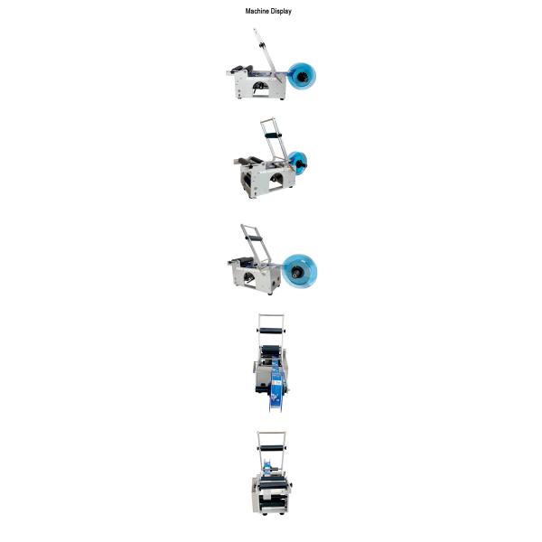 Semi Automatic Glass Ampoule Vial Tin Can Plastic Round Bottle Labeling Machine