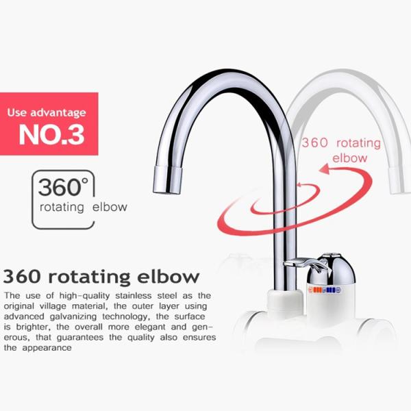 Automatically Faucet Instant Hot Water Tap For Sink 3000W ABS Material EMC
