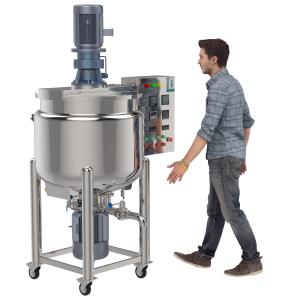 High Shear Homogenizing Industrial Liquid Mixer Machine Including Weight System