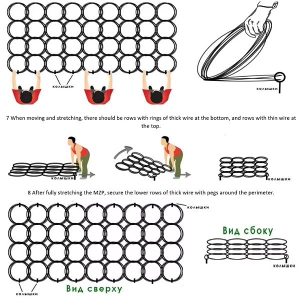 Customization Anti Tank Barrier Metal Mesh Barrier Netting Low-Visibility Steel Wire Barrier Inconspicuous Net