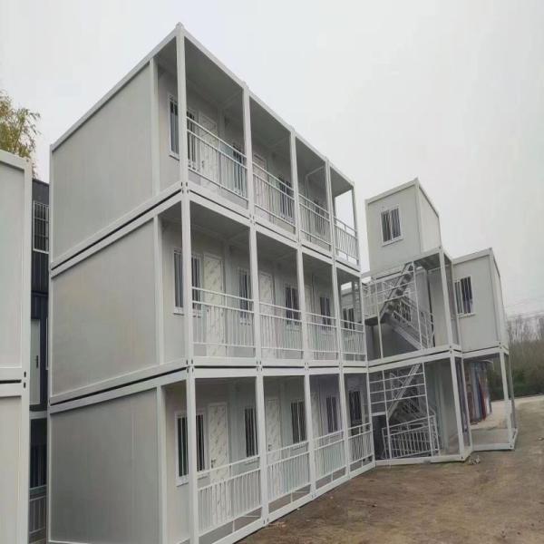 Prefab 3 Bedroom Luxury Container House With Aluminum Window And 5800*2480*2896mm
