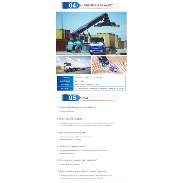 1261979 Excavator Seal Kit For E345B E345BL 90 Shores A For Industry Construction