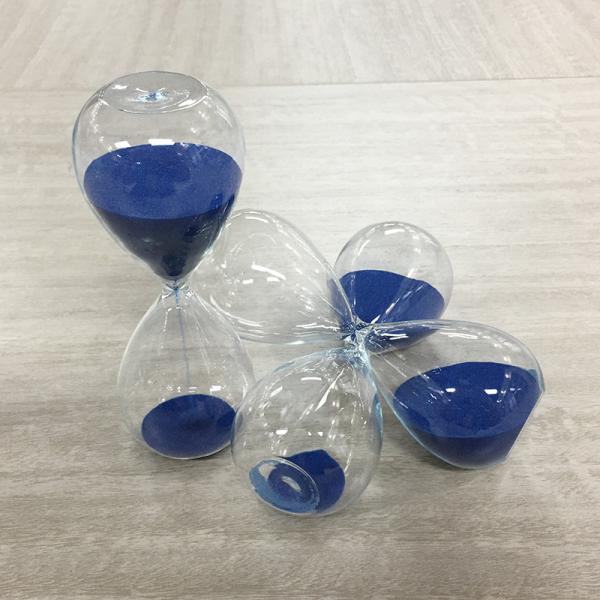 1-15 Minute Glass Hourglass Customized Egg Timer Hour Glass
