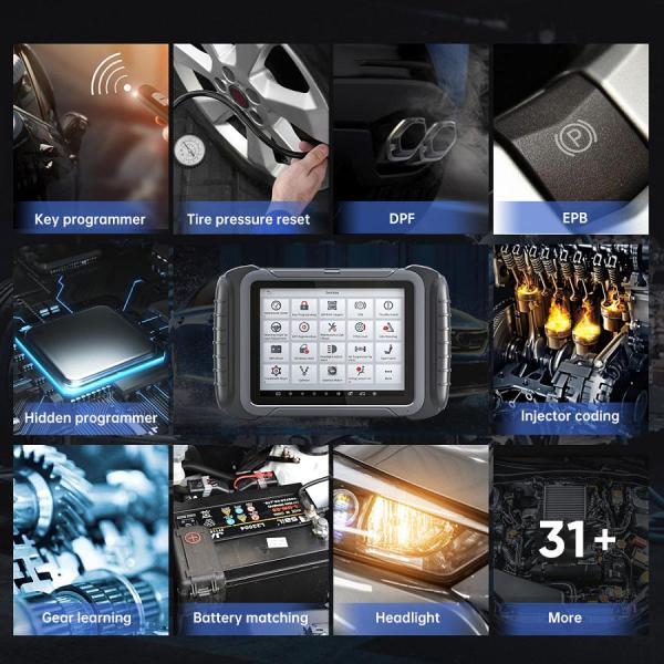 XTOOL D8 Automotive Scan Tool OBD2 Car Diagnostic Scanner+ECU Coding 38+ Services+Key Programming